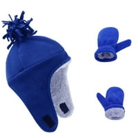 Zimski šešir i rukavica set s polarnom oblogom za bebe