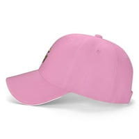 CEPTEN MENS & Ženski modni jedinstveni otisak sa ZZ-Top Logo Podesivim bejzbol šeširom Pink