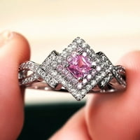 Do 65% popusta na AMLBB prstenove za žene Diamond prekrasne zabave za zabavu ženskog zircon legura zvona