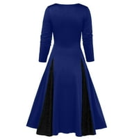 HVYesh Gothic Steampunk haljine za žene Slatki vrat s dugim rukavima Viktorijanske renesansne haljine