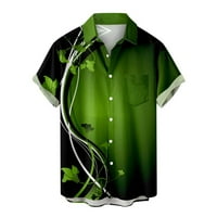 Simplmasygeni Muškarci Prevelizirani Cleallance Kompresijske majice Muška modna casual gumba Havaii