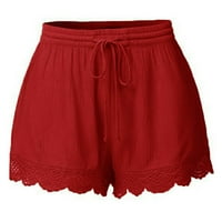 Ausyst Flowy Shorts za žene Modni čipka Plus Veličina Korneri kratke hlače Yoga Sport hlače pantalone