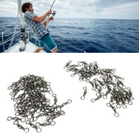 Priključak za ribolov, crni pozlaćeni čelični čelični čelični okretni okretni za slatkovodne morske