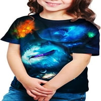 Želja Tree Boys Djevojke Košulje 3D tiskane majice Šarene grafičke majice kratkih rukava za djecu 6-