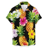 Muška košulja Muška modna proljetna ljetna casual kratkih rukava od ispisane top bluze za muškarce