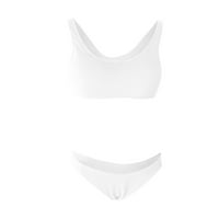 Ženska casual makaronska borba Crken Clourlens Bakini Split kupaći kostim bijeli xxl