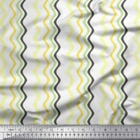 Soimoi pamučni poplinski tkanini valovi umjetnička ispis tkanina sa širokim dvorištem