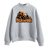 Pyju sedmično ponude Halloween pokloni za žene, grafički grafički pulover vrhove tinejdžerke djevojke