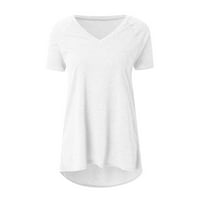 PBNBP ženske plus veličine pune majice kratkih rukava s kratkim rukavima, majice s dugim rukavima za