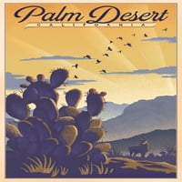 Palm Desert, California, Kaktus i pustinjska scena, Litho