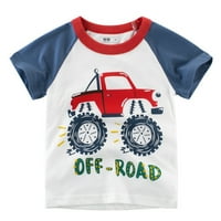 Mali odjeća TEE Toddler kratki automobili odjeća za djecu za djecu Tors T rukava Kids crtani za majice