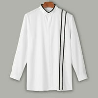 Hanas Fashion Casual Man majice Muška modna pamučna pamučna majica s dugim rukavima, casual top bluza
