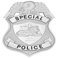 Policijska značka, emajlirani pozlaćeni, izdržljiv ulov za 5 pc, 2-1 8x3-1 8
