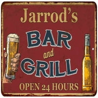 Jarrodov crveni bar i grill rustikalni znak dekor 108120045556