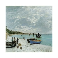 La Plage Sainte-Adresse Poster Print by Claude Monet GC008