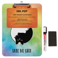InkDotpot suho brisanje Dvostrani međuspremnik Yin Yin Cat tiskani karton od kartona sa besplatnim markerom