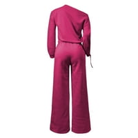 DQueduo Jumpsuits za žene Modne bib hlače Kombinezoni Baggy Rompers Kombinit sa džepovima Ležerne prilike