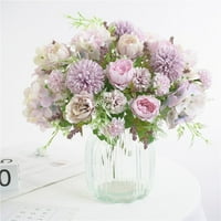 Prekrasan umjetni svileni cvjetovi vjenčani valentines buket mladenka za mladenke *