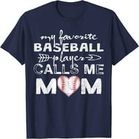 Drvo Moj omiljeni bejzbol igrač me zove mama majica, majica majke