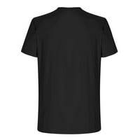 CLlios košulje za muškarce, mušku majicu 3D unseced apstraktni ispis kratkih rukava okrugli vrat modni