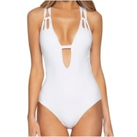 Plus size kupaći kostimi Jedna žena seksi sa podlogom prsa bez underwire čvrstih izreza bodionicu bikini
