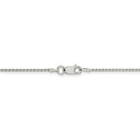 Čvrsta sterling srebrna dijamantna ogrlica od dijamanta 18 - sa sigurnosnim kopčom za zaključavanje