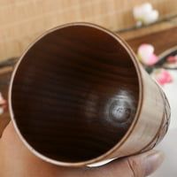 Nova drvena čaša boja ručno izrađena prirodna drva kava čaj pivo sok mleka