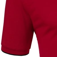 Muns posteljina majica sputa majica kratkih rukava Redovna fit košulja Preppy Wirts za odjeću za posao