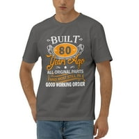 80. rođendanske košulje godinama stare pamučne majice duboko heather velike
