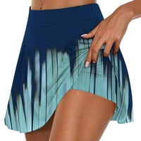 Hesxuno ženske ljetne suknje za tenis Athletic Stretchy kratke joge lažne dvije hlače hlače