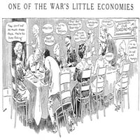 Crtani filmski crtani. N'One od malog ekonomije rata. ' Crtani film, septembar 1914., Luther D. Bradley.