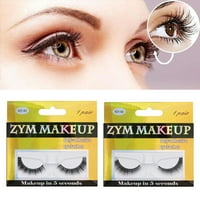 Aimiya 1Pair lažne trepavice samoljepljive za višekratne umjetne vlaknastim šminkama šireći za oči za