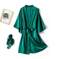 PXIAKGY intimi za žene satensko spavanje svilene haljine donje rublje žene pidžama donje rublje zelene