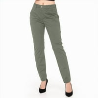 Žene Elegantne casual svakodnevne ravnotežne pantalone hlače hlače hlače sa čvrstim bojama pantalone