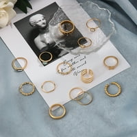 Hanxiulin prsten za ženske prstenove set prstena srebrni boemski prstenovi prstenovi zglobni čvorovi
