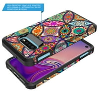 Samsung Galaxy S10E Case, Rosebono Slim Hybrid Shootofoff Hard Cover Graphic Fashion COLANSELY kože