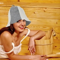 Hemoton Felt sauna šeširi debeli sauna šeširi upijaju se sauna kape udobne saune kape