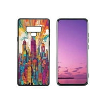 Kompatibilan sa Samsung Galaxy Note telefonom, vibrant-CITY-Skyline-Designs - Case Silikonski zaštitni