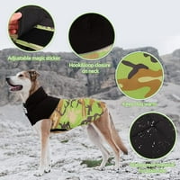Zimski kaput, vodootporna maskirna pasa za mamufliranje za male srednje velike pse, reverzibilni reflektivni