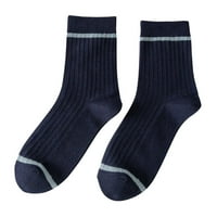 Božićne donje rublje čarape Božićne čarape Postavljeni parovi muške casual prugaste čarape Solid prozračne