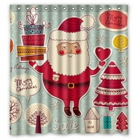 Mohome slatka i smiješna božićna tuš za zavjese vodootporna poliesterska tkanina za tuširanje