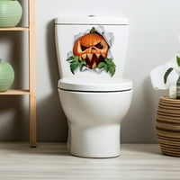 Waroomhouse WC naljepnica Izmjenjiva toaletna naljepnica Halloween tematska sablasna puckena WC sjedala