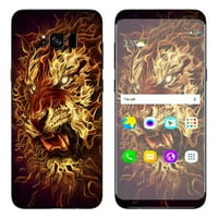 Naljepnice kože za Samsung Galaxy S Plus tigra na vatri