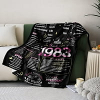-Dake 80. rođendanski pokloni za žene muškarci, 80. rođendan pokrivač poklon ideje, 80. ukrasi za rođendan