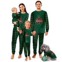 Parovi Božićne pidžame Organska pamučna kupaća odjeća Porodični božićni dugi rukav PJS za teen i odrasle