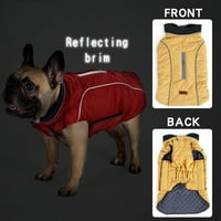 Dystyle Winter Pet Dog topla jakna odjeća za male srednje velike pse debela odjavna odjeća za pse