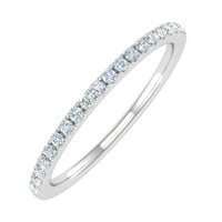 14k bijelo zlato pola vječne dijamantski vjenčani prsten za žene za žene