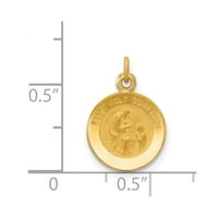 Auriga 14k žuto zlato prvo pričest medalja za žene za žene