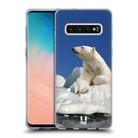 Dizajn za glavu Dizajn polarnog medvjeda na ledu Mekani gel Kompatibilan je sa Samsung Galaxy S10