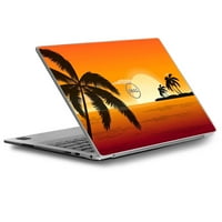 Klipne naljepnice za Dell XPS laptop vinil palme na zalasku sunca